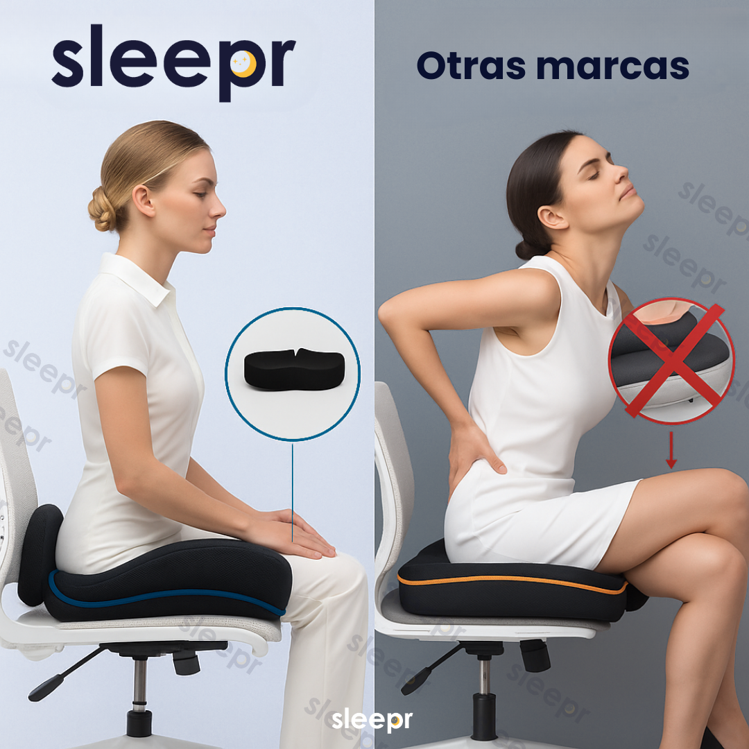 Sleepr® ComfortSeat – Almohadón Ergonómico Premium