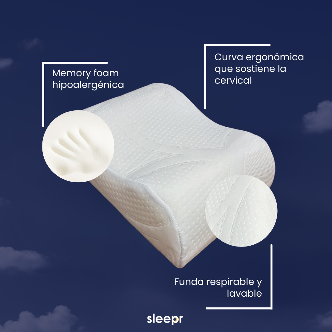 Sleepr® NeckRest – Almohada Cervical de Respaldo