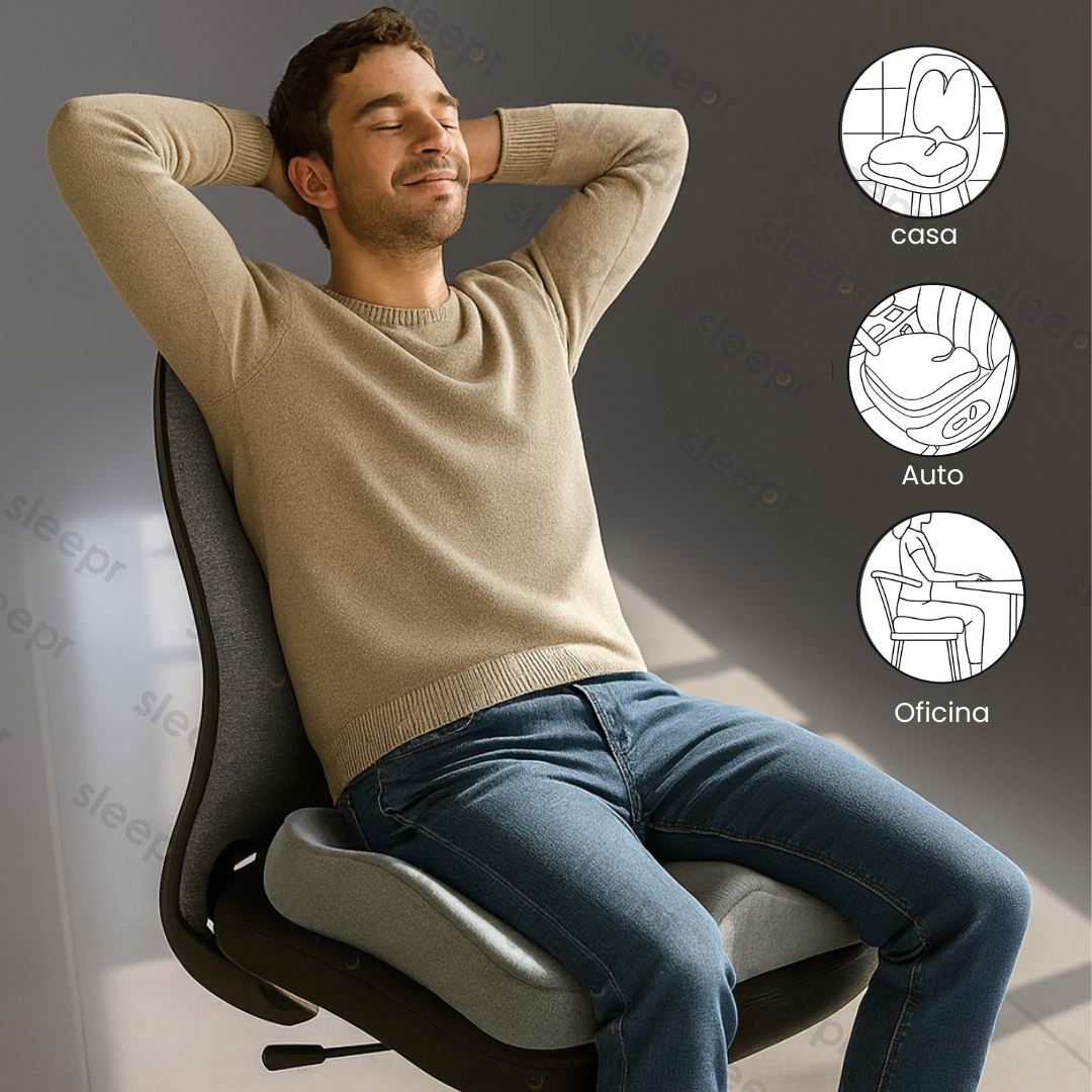 Sleepr® ComfortSeat – Almohadón Ergonómico Premium