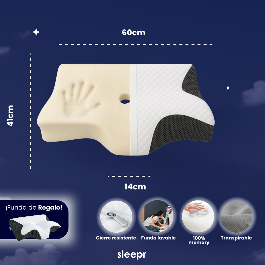 Sleepr® Classic - Almohada Cervical Premium